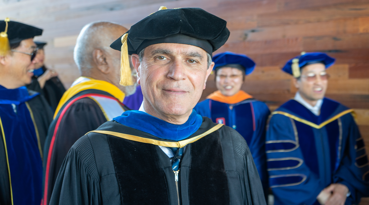 Faculty at Commencement